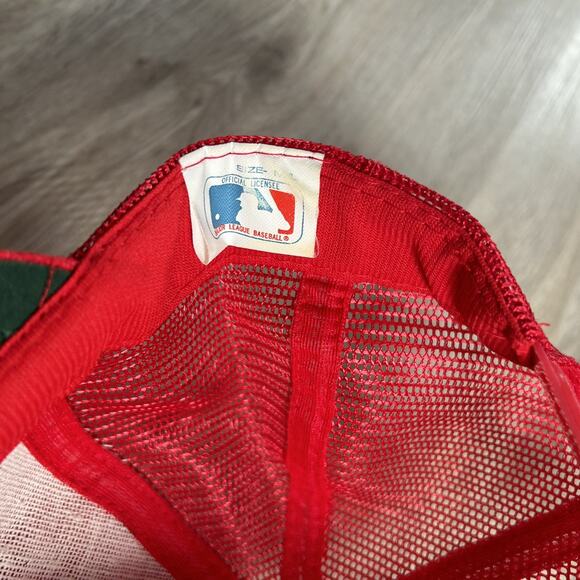 Vintage St. Louis Cardinals‎ Hat Snapback MLB Baseball Universal Red Trucker Cap - Picture 4 of 9